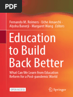 Education To Build Back Better - Book