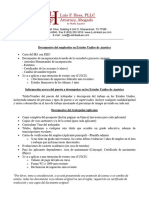 TN Document Checklist Español