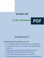Lecture 6a: Cyclic Voltammetry