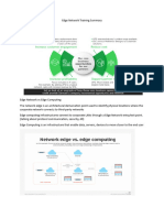 Edge Network Training Summary