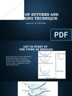 Type of Sutures and Suturing Technique