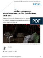 20494-Atlas Da Violência 2018 - No Brasil, Dois Países - para Negros, Assassinatos Crescem 23%. para Brancos, Caem 6,8% - Brasil - EL PAÍS Brasil