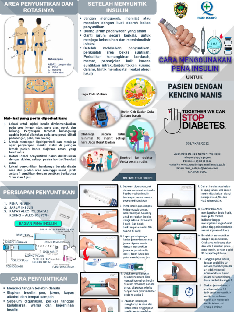 Cara Penggunaan Pena Insulin yang Benar | PDF