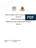 Kertas Kerja Papan Tanda Dikawasan Maktab