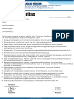 Pakta Integritas (Online - Blended)