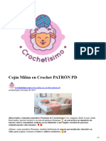 Cojín Milán en Crochet PATRÓN PD