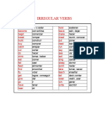 Irregular Verbs Primaria Ingles-Español