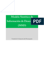 Modelo Sintetico de Informacion Del Desempeno Nota Metodologica