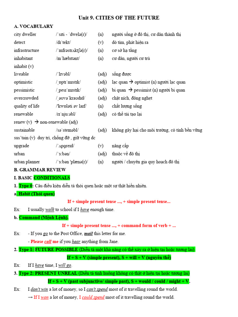 Unit 9 key pdf