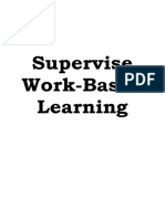 Supervise Work-Based Learning