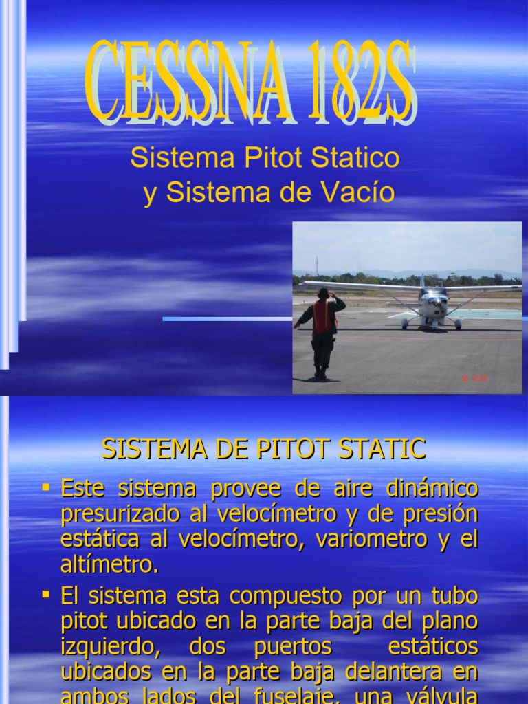 10 Sistema Pitot Estático y Vacío PDF Equipo Aeronave