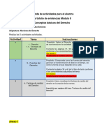 Actividades Nociones de Derecho Módulo II (Portafolio de Evidencias)