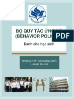 B Ộ Quy Tắc Ứng Xử (Behavior Policies) : Dành cho h ọc sinh