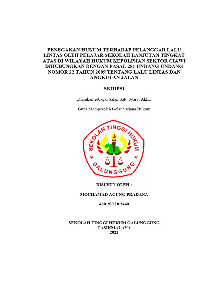 COVER HALAMAN DEPAN SKRIPSI | PDF