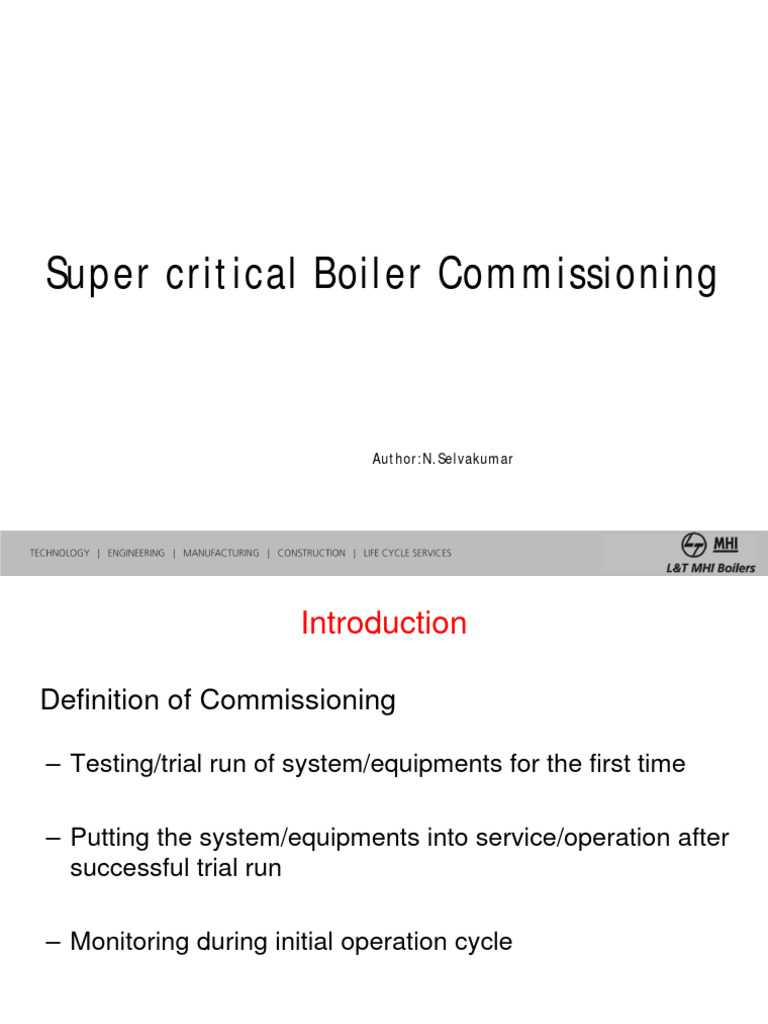 Supercritical Boiler Commissioning Guide | PDF | Boiler | Energy Conversion