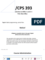 4 CPS393 FunctionsControlFlow
