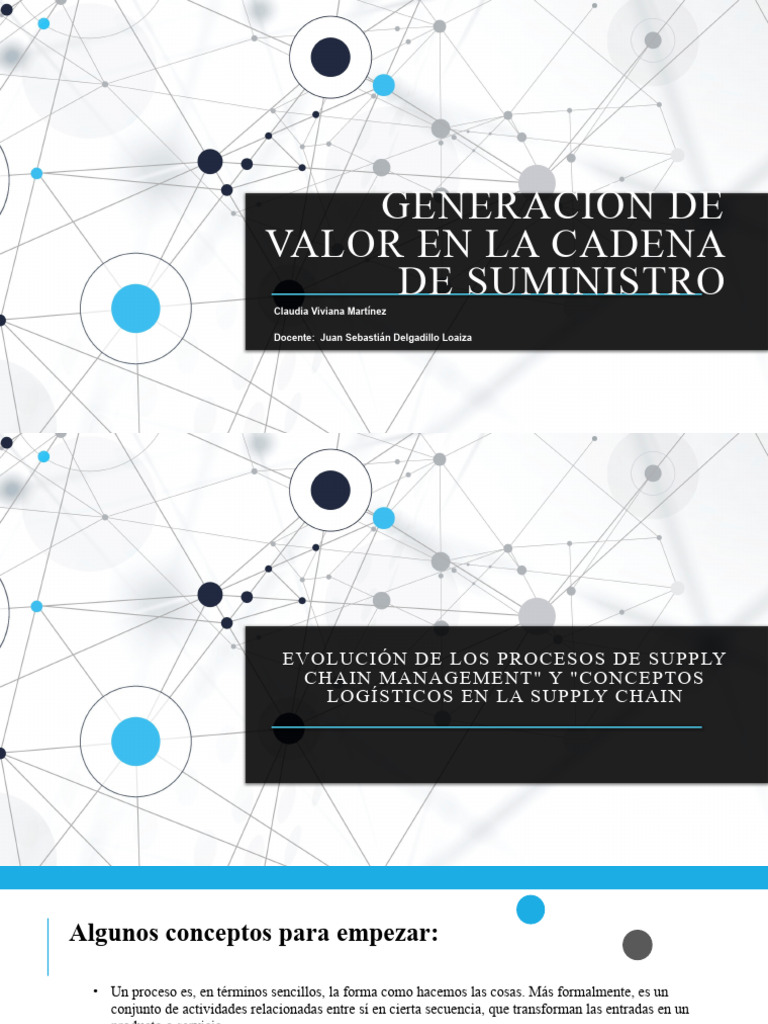 Generación de Valor en La Cadena de Suministro | PDF | Logística ...