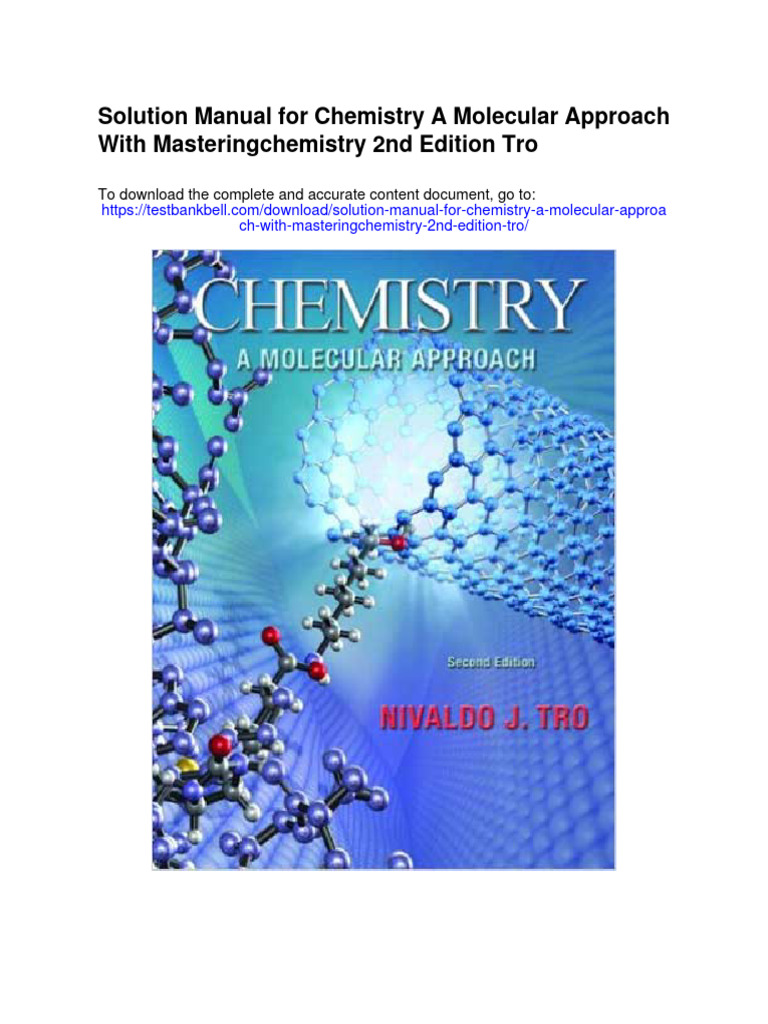 Solution Manual For Chemistry A Molecular Approach With