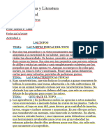 Trabajo de Lengua y Literatura