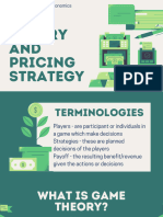 Group 6 Game Theories and Pricing Strategy