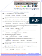 Computer Knowledge CHSL 2022 Tier II Paper I - RBE