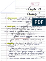 Electricity Handwritten Notes