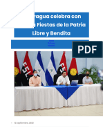 Nicaragua Celebra Con Alegría Fiestas de La Patria Libre y Bendita