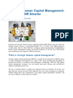 Strategic Human Capital Management: How To Do HR Smarter