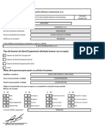 Formato 002 Solicitud de Examen de Salud Ocupacional Biosmed 2023 Antamina