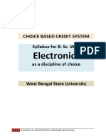 Electronics General Cbcs Draft Syllabus