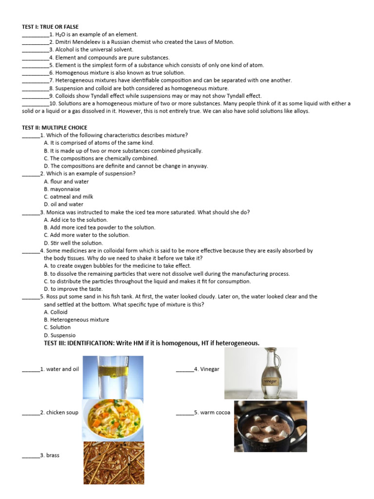 Science6 Substances | PDF | Mixture | Chemical Substances