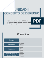 Unidad II Concepto de Derecho - 29-01-2019