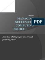 Managing Successful Computing Project
