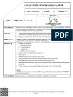SPO Persiapan Mesin Hemodialisis Manual - Direktur - RSH - 09131404