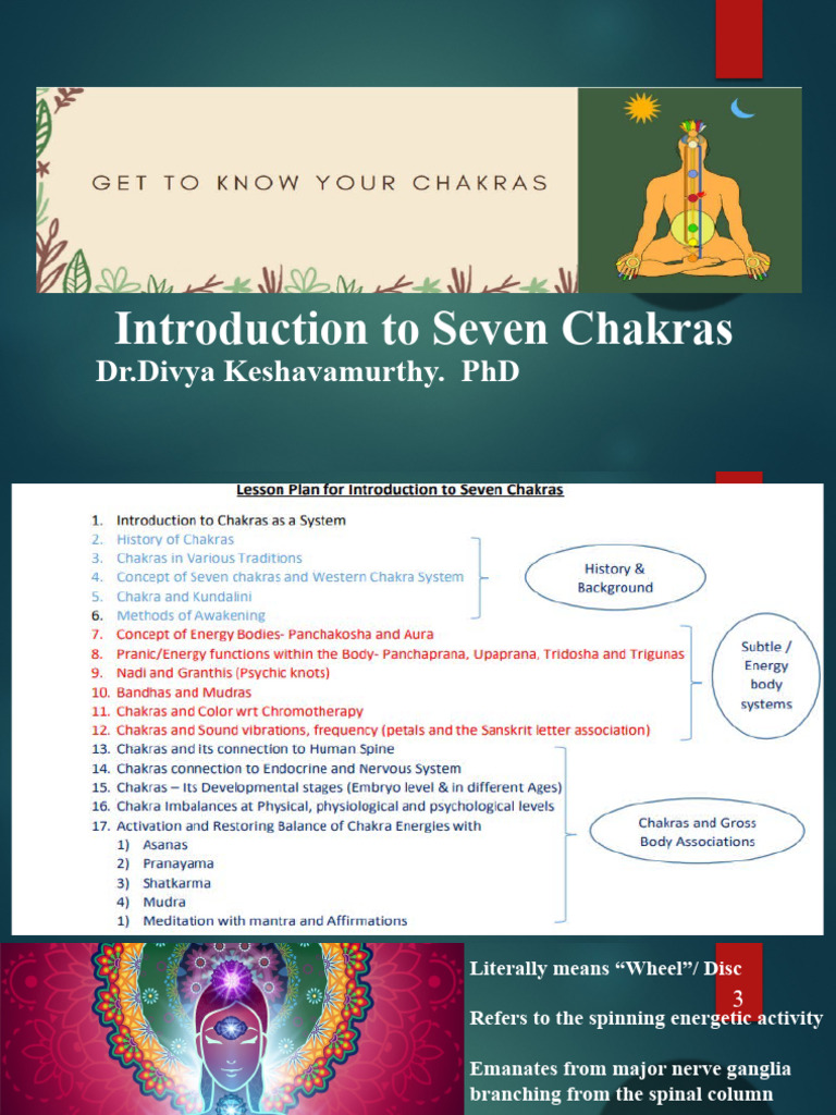 Overview of the Seven Chakras | PDF | Chakra | Āstika