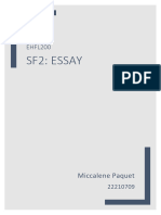 MiccalenePaquet 22210709 EHLF200 SF2 Essay