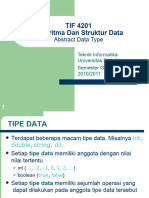 TIF 4201 Algoritma Dan Struktur Data