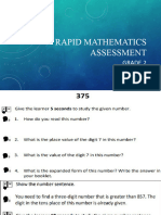 Rapid Mathematics Assessment Grade 2