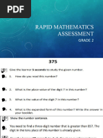 Grade 3 Rapid Math Assessment Booklet | PDF | Elementary Mathematics ...
