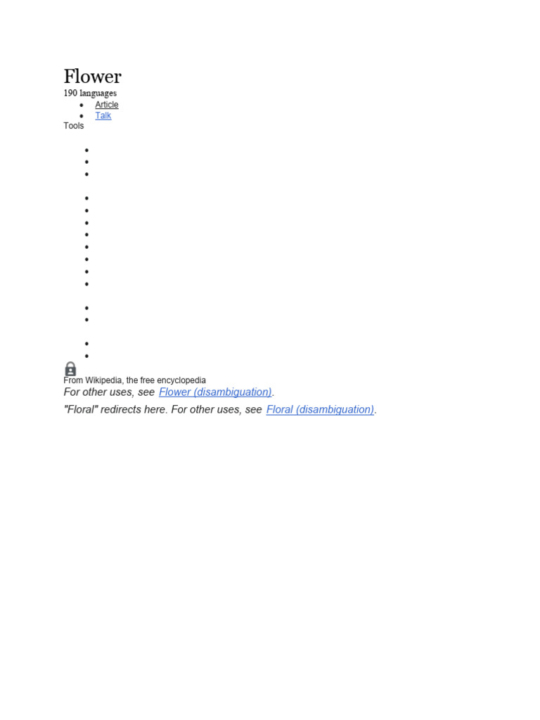 Flower PDF Flowers Pollination