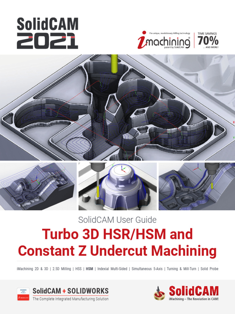 SolidCAM 2021 User Guide: HSR/HSM | PDF | Machining | Computer Aided Design
