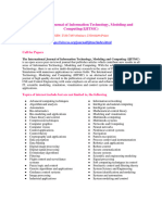 Call For Papers - International Journal of Information Technology, Modeling and  Computing(IJITMC)