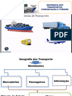 Slide 1 Transporte Comunições e Turismo