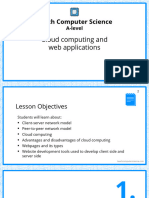 A-Level Presentation - 27 Cloud Computing and Web Applications