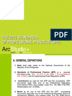 The 2010 Standards of Professional Practice (SPP)
