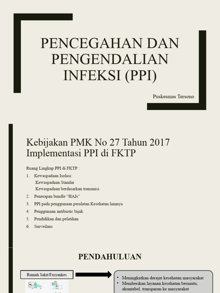 Pencegahan Dan Pengendalian Infeksi Ppi Pdf