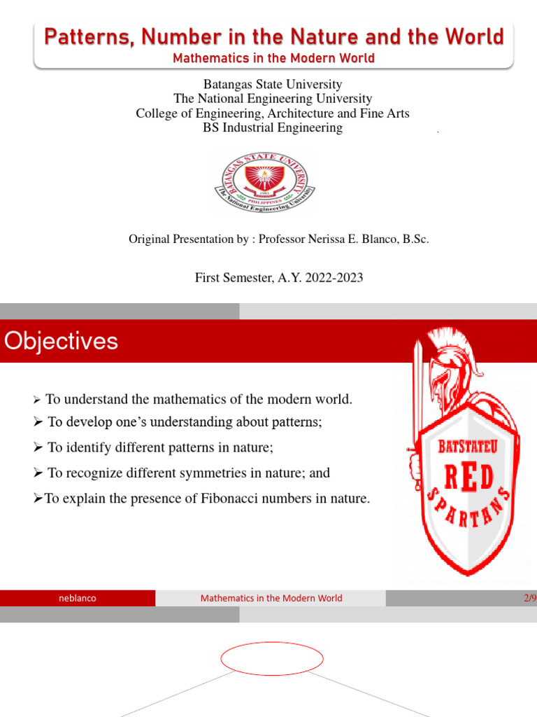 Patterns Number in The Nature and The World | PDF | Pattern | Symmetry