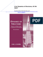 Solution Manual For Dynamics of Structures 4 e 4th Edition 0132858037
