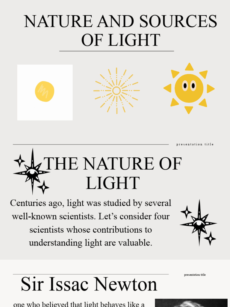 The Nature and Source of Light PDF Light Waves