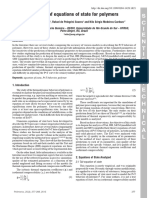 Analysis of Equations of State For Polymers-1